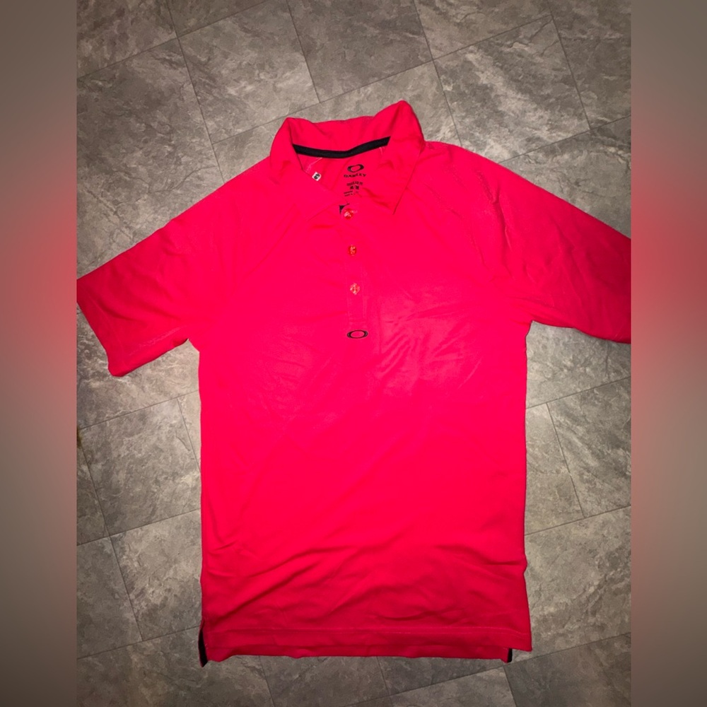 Oakley Men’s Hot Pink Performance Polo